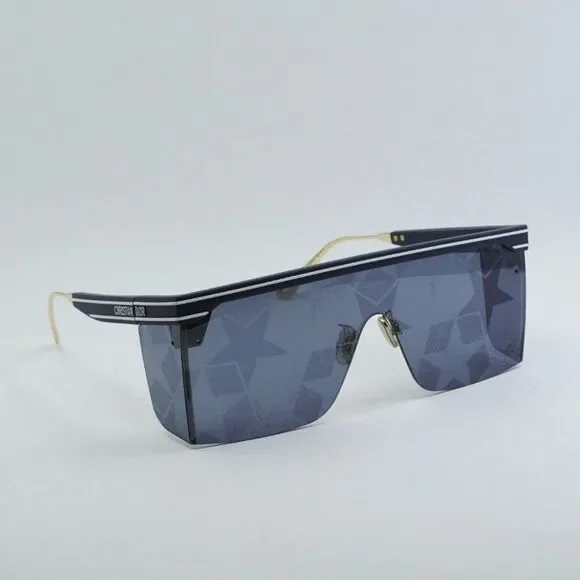 NEW DIOR DIORCLUB M1U 31B7 GOLD BLUE SUNGLASSES - Picture 11 of 13